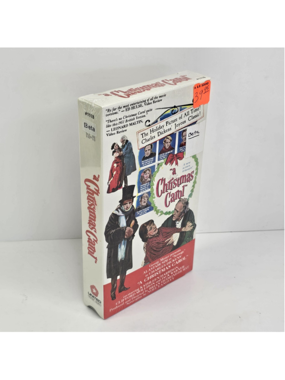 SEALED BETAMAX A Christmas Carol 1951 Alastair Sim Beta Vintage Christmas Movie